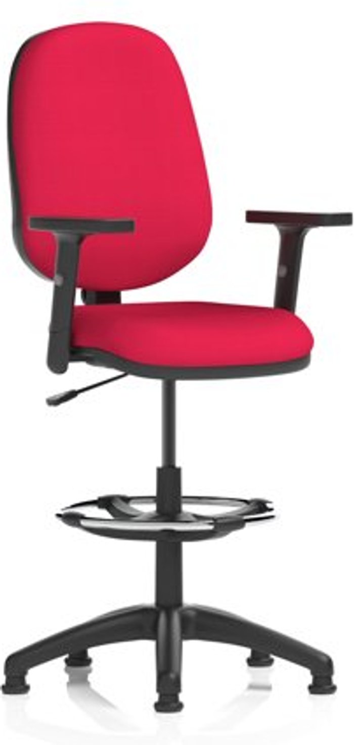 Office Monster | Eclipse I Eclipse I Lever Task Operator Chair Bergamot Cherry Fully Bespoke Colour With Height Adjustable Arms with Hi Rise Draughtsman Kit Eclipse I Eclipse I Lever Task Operator Chair Bergamot Cherry Fully Bespoke Colour With Height Adjustable Arms with Hi Rise Draughtsman Kit