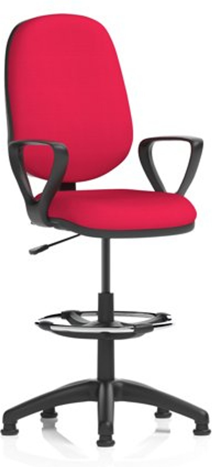 Office Monster | Eclipse I Eclipse I Lever Task Operator Chair Bergamot Cherry Fully Bespoke Colour With Loop Arms with Hi Rise Draughtsman Kit Eclipse I Eclipse I Lever Task Operator Chair Bergamot Cherry Fully Bespoke Colour With Loop Arms with Hi Rise Draughtsman Kit