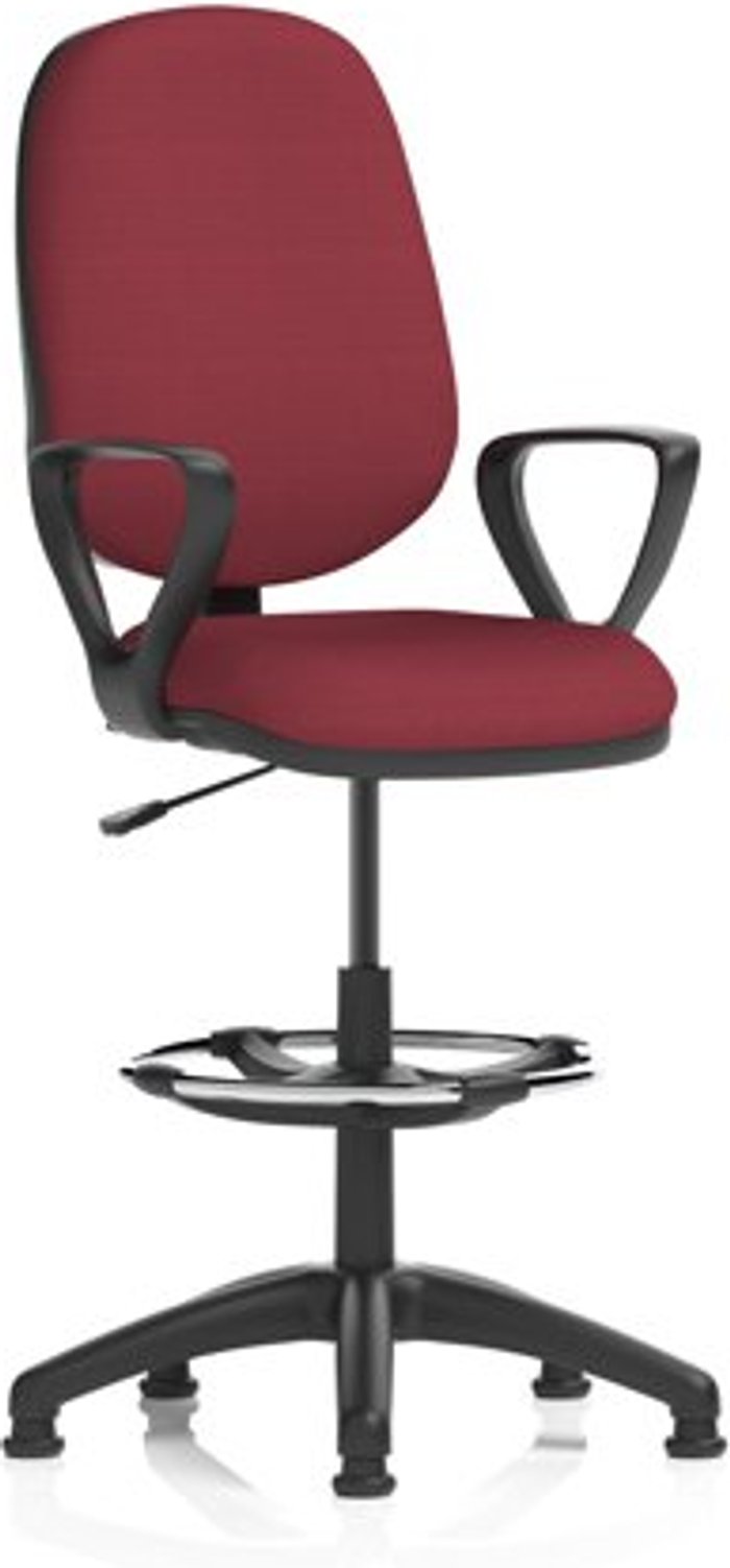 Office Monster | Eclipse I Eclipse I Lever Task Operator Chair Ginseng Chilli Fully Bespoke Colour With Loop Arms with Hi Rise Draughtsman Kit Eclipse I Eclipse I Lever Task Operator Chair Ginseng Chilli Fully Bespoke Colour With Loop Arms with Hi Rise Draughtsman Kit