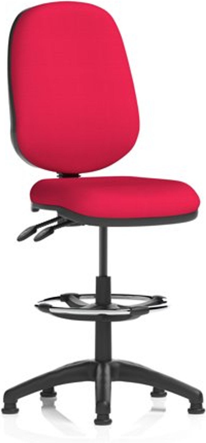 Office Monster | Eclipse II Eclipse II Lever Task Operator Chair Bergamot Cherry Fully Bespoke Colour With Hi Rise Draughtsman Kit Eclipse II Eclipse II Lever Task Operator Chair Bergamot Cherry Fully Bespoke Colour With Hi Rise Draughtsman Kit