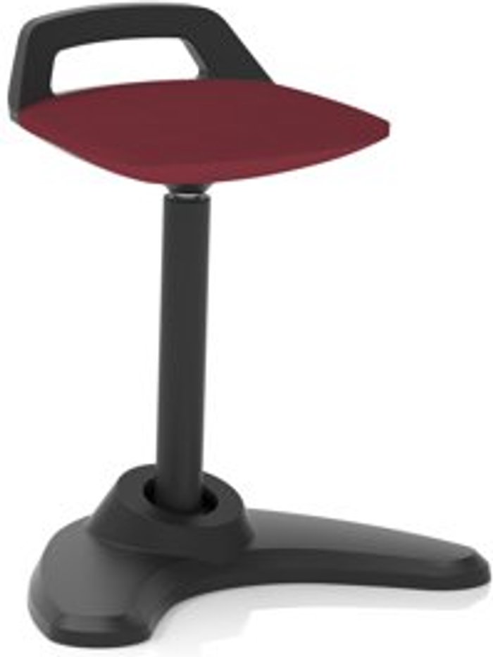 Office Monster | Spry Spry Stool Black Frame Bespoke Colour Seat Ginseng Chilli Spry Spry Stool Black Frame Bespoke Colour Seat Ginseng Chilli