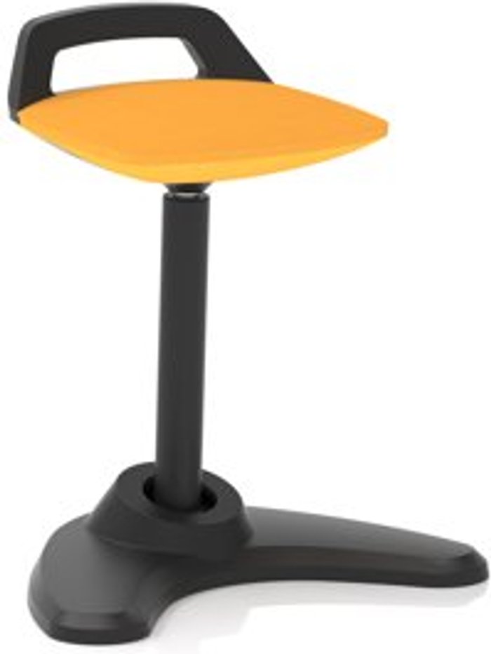 Office Monster | Spry Spry Stool Black Frame Bespoke Colour Seat Yellow Spry Spry Stool Black Frame Bespoke Colour Seat Yellow