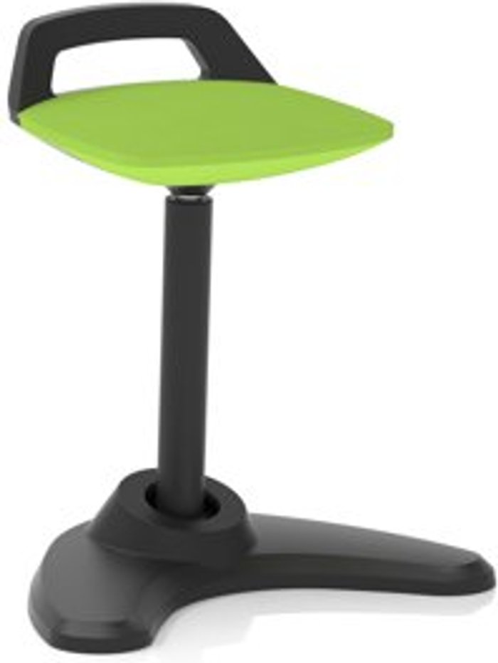 Office Monster | Spry Spry Stool Black Frame Bespoke Colour Seat Lime Spry Spry Stool Black Frame Bespoke Colour Seat Lime