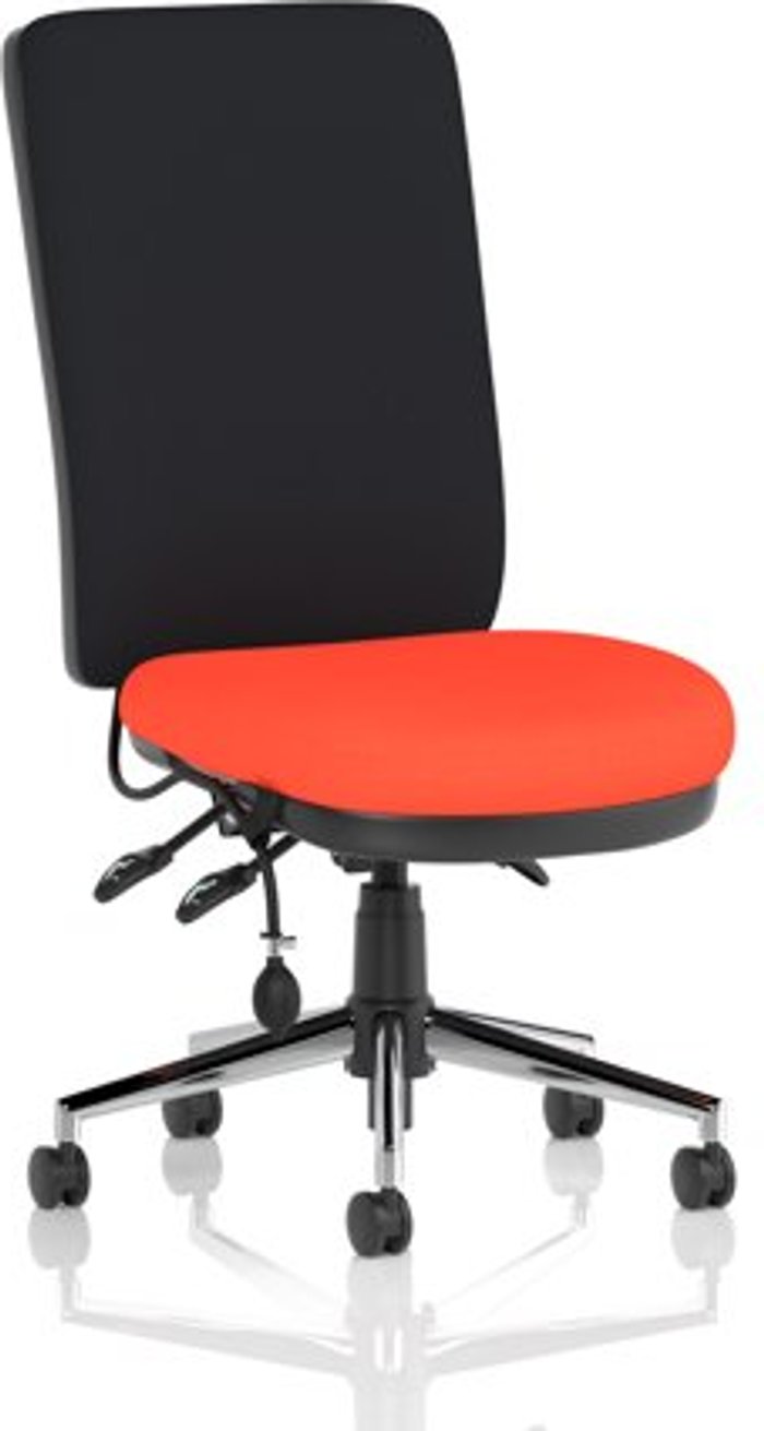 Office Monster | Chiro Chiro High Back Bespoke Colour Seat Orange No Arms Chiro Chiro High Back Bespoke Colour Seat Orange No Arms
