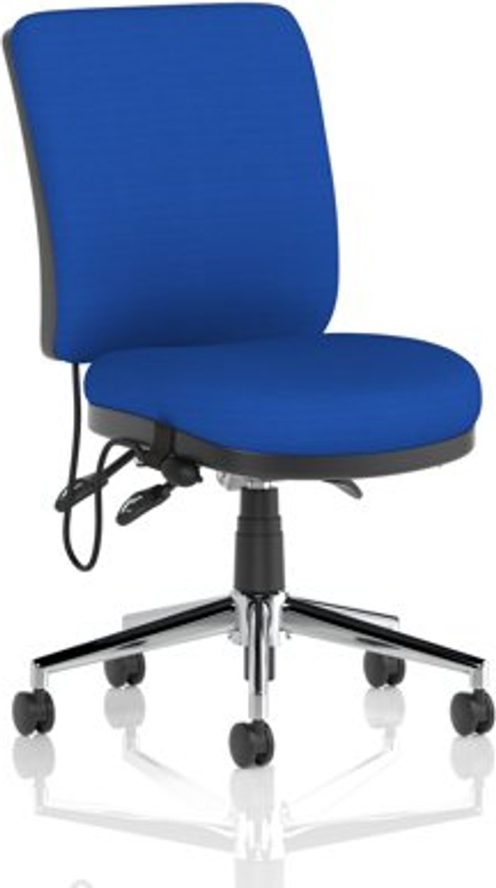 Office Monster | Chiro Chiro Medium Back Bespoke Colour Admiral Blue No Arms Chiro Chiro Medium Back Bespoke Colour Admiral Blue No Arms