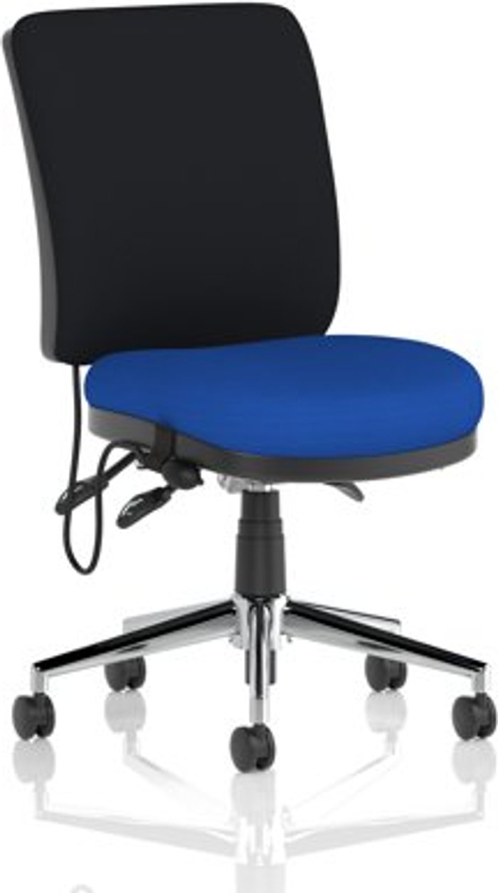 Office Monster | Chiro Chiro Medium Back Bespoke Colour Seat Admiral Blue No Arms Chiro Chiro Medium Back Bespoke Colour Seat Admiral Blue No Arms