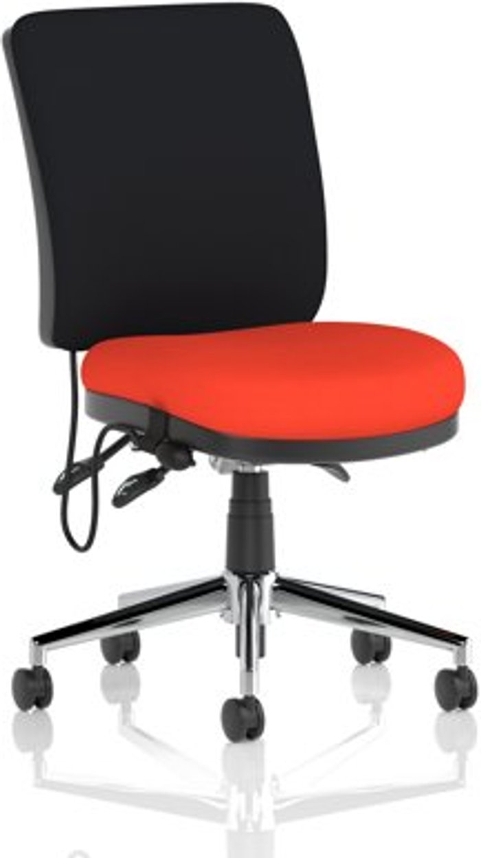 Office Monster | Chiro Chiro Medium Back Bespoke Colour Seat Orange No Arms Chiro Chiro Medium Back Bespoke Colour Seat Orange No Arms