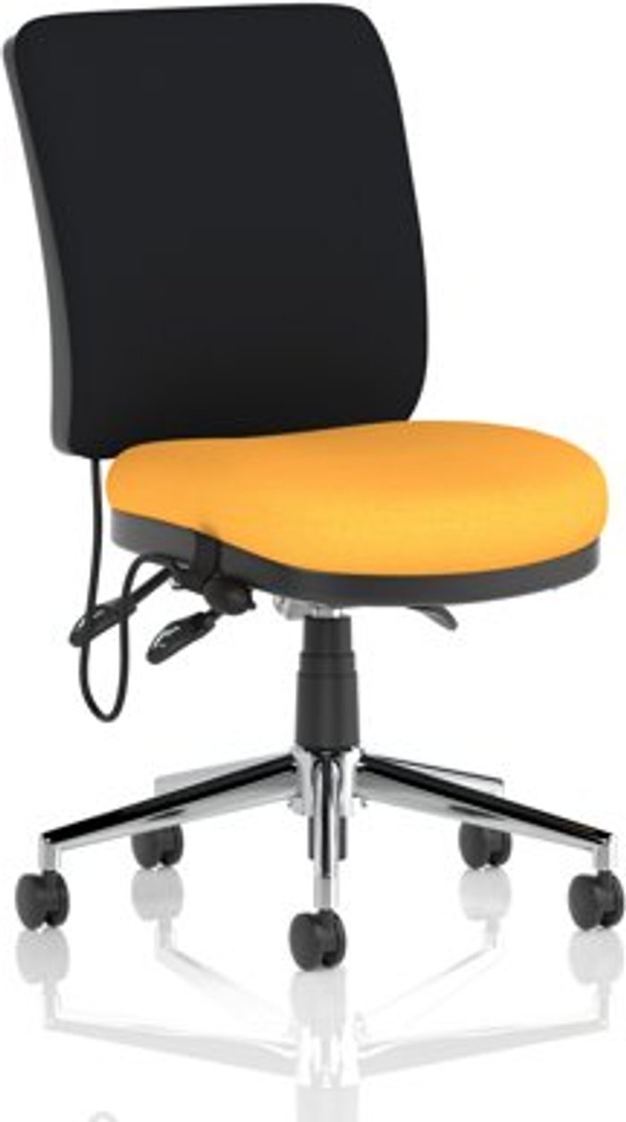 Office Monster | Chiro Chiro Medium Back Bespoke Colour Seat Yellow No Arms Chiro Chiro Medium Back Bespoke Colour Seat Yellow No Arms