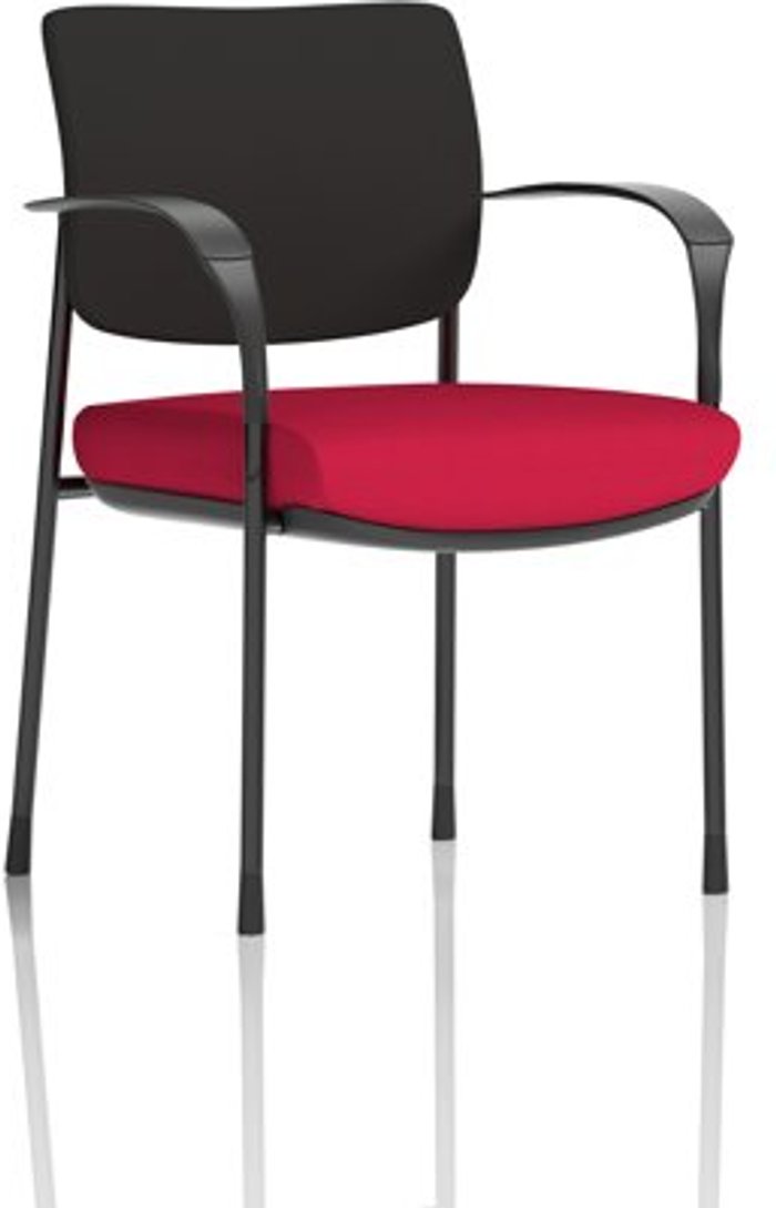 Office Monster | Brunswick Deluxe Brunswick Deluxe Black Fabric Back Black Frame Bespoke Colour Seat Bergamot Cherry With Arms Brunswick Deluxe Brunswick Deluxe Black Fabric Back Black Frame Bespoke Colour Seat Bergamot Cherry With Arms