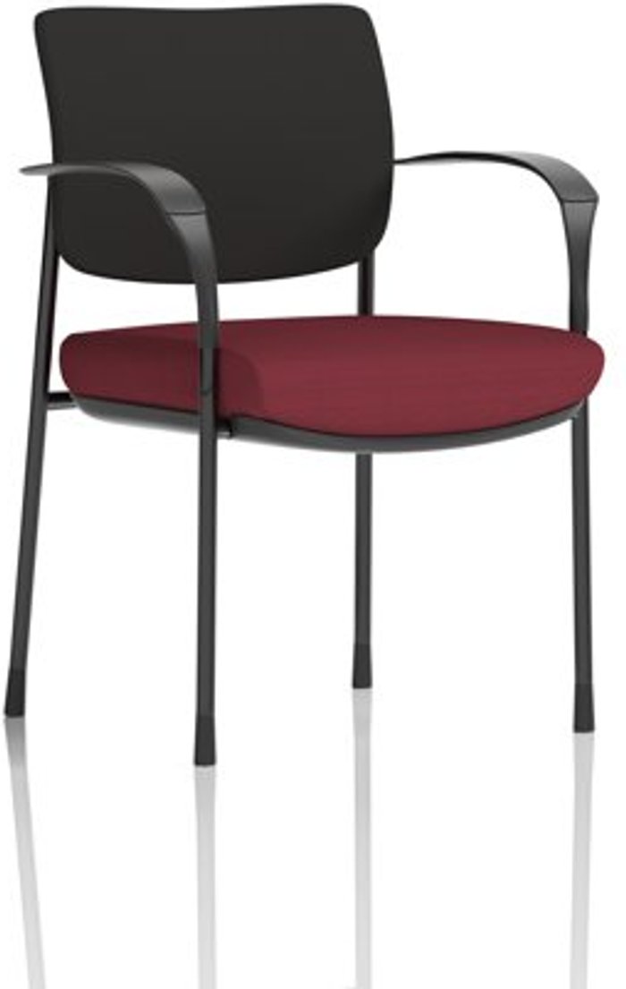 Office Monster | Brunswick Deluxe Brunswick Deluxe Black Fabric Back Black Frame Bespoke Colour Seat Ginseng Chilli With Arms Brunswick Deluxe Brunswick Deluxe Black Fabric Back Black Frame Bespoke Colour Seat Ginseng Chilli With Arms