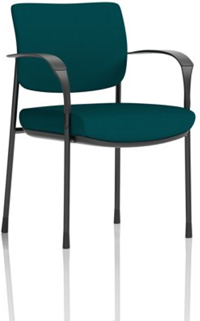 Office Monster | Brunswick Deluxe Brunswick Deluxe Black Frame Bespoke Colour Back And Seat Maringa Teal With Arms Brunswick Deluxe Brunswick Deluxe Black Frame Bespoke Colour Back And Seat Maringa Teal With Arms