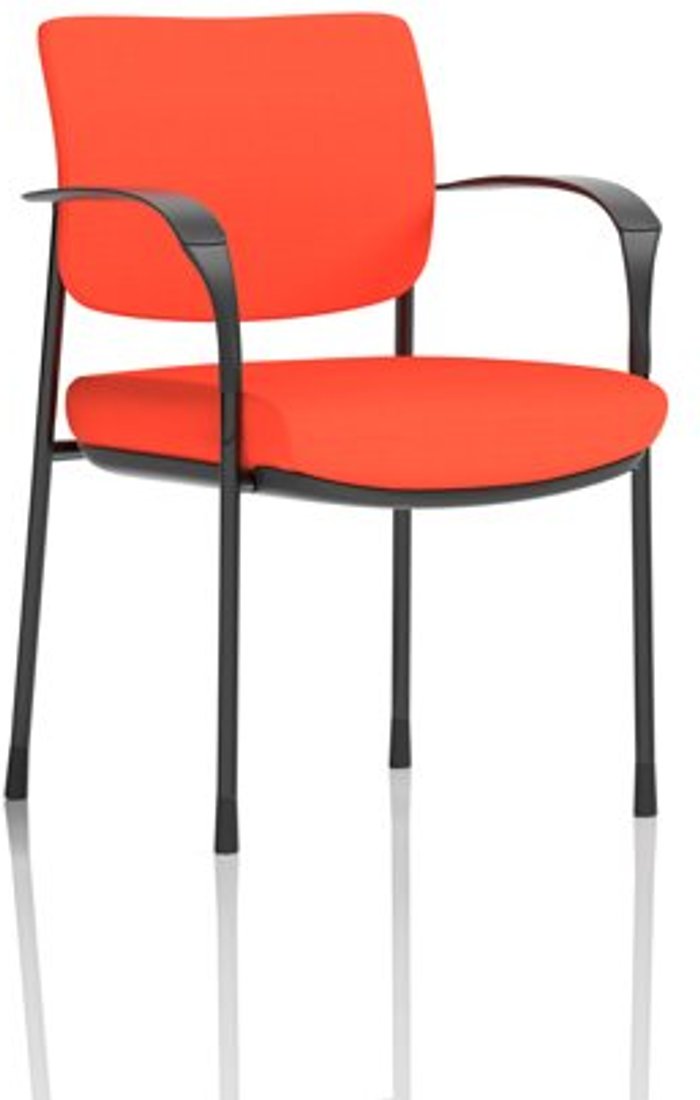 Office Monster | Brunswick Deluxe Brunswick Deluxe Black Frame Bespoke Colour Back And Seat Tabasco Red With Arms Brunswick Deluxe Brunswick Deluxe Black Frame Bespoke Colour Back And Seat Tabasco Red With Arms