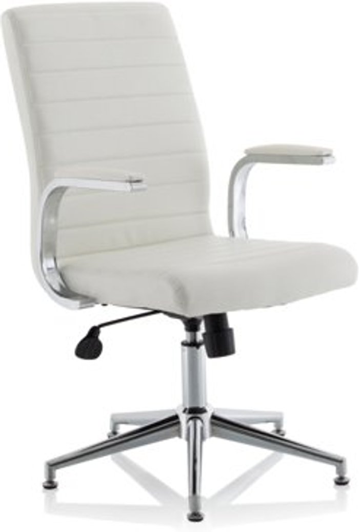 Office Monster | Ezra Ezra Executive White Leather Chair Ezra Ezra Executive White Leather Chair