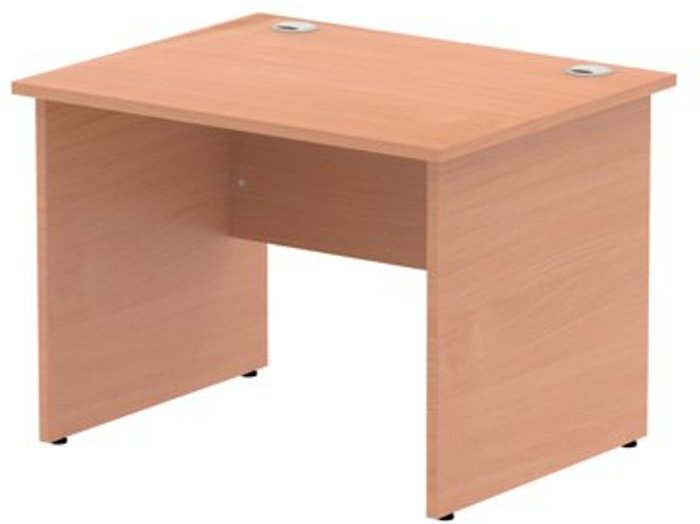 Office Monster | Impulse Impulse 1000/800 Rectangle Panel End Leg Desk Beech Impulse Impulse 1000/800 Rectangle Panel End Leg Desk Beech
