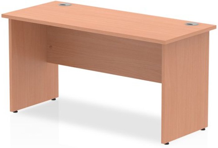 Office Monster | Impulse Impulse 1400/600 Rectangle Panel End Leg Desk Beech Impulse Impulse 1400/600 Rectangle Panel End Leg Desk Beech