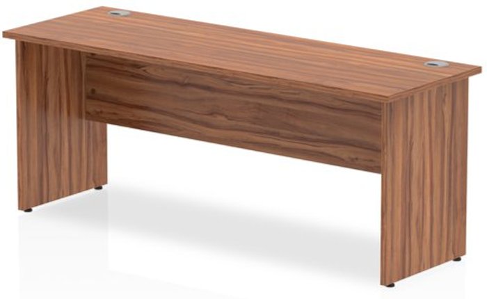 Office Monster | Impulse Impulse 1800/600 Rectangle Panel End Leg Desk Walnut Impulse Impulse 1800/600 Rectangle Panel End Leg Desk Walnut