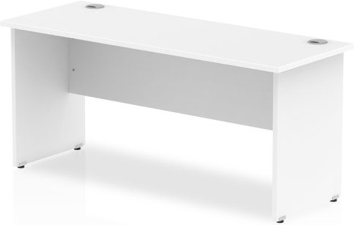 Office Monster | Impulse Impulse 1600/600 Rectangle Panel End Leg Desk White Impulse Impulse 1600/600 Rectangle Panel End Leg Desk White