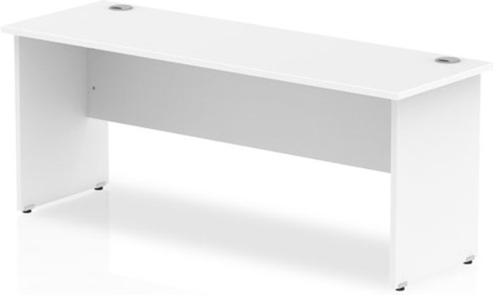 Office Monster | Impulse Impulse 1800/600 Rectangle Panel End Leg Desk White Impulse Impulse 1800/600 Rectangle Panel End Leg Desk White