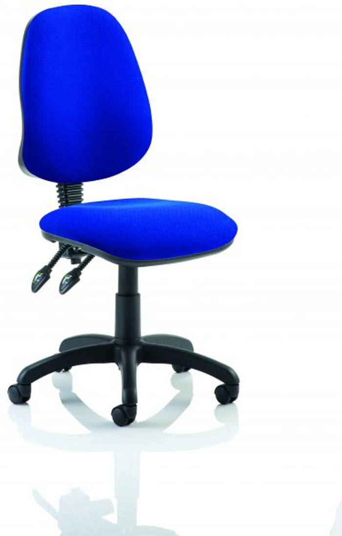 Office Monster | Eclipse II Eclipse II Lever Task Operator Chair Blue Without Arms Eclipse II Eclipse II Lever Task Operator Chair Blue Without Arms