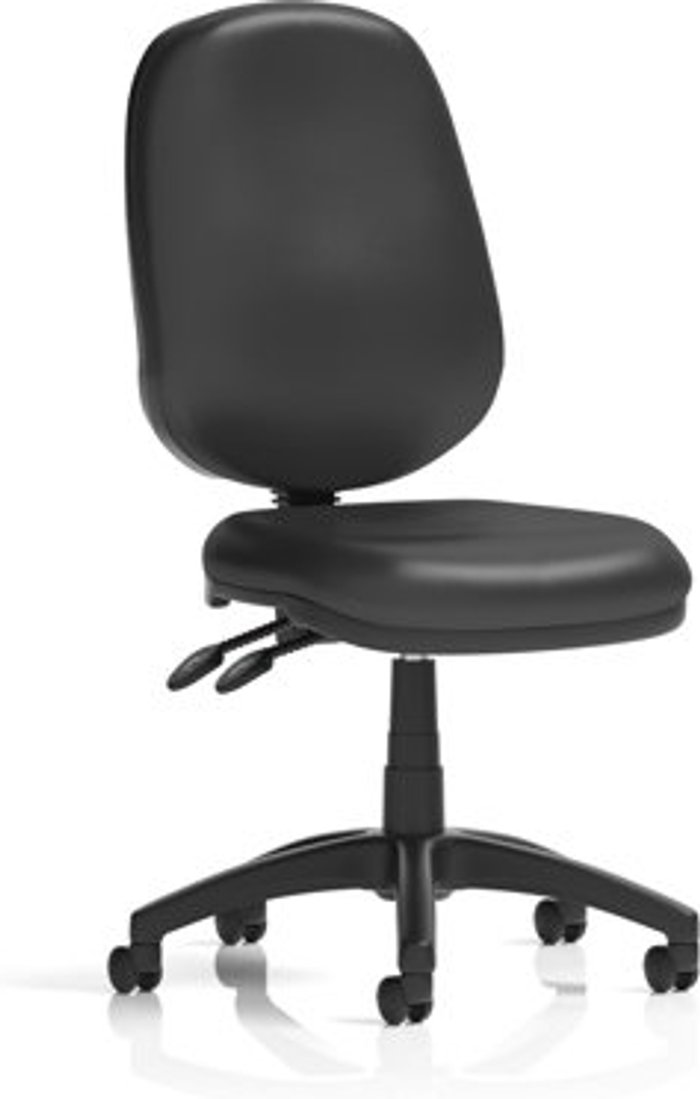 Office Monster | Eclipse II Eclipse II Lever Task Operator Chair Vinyl Black Without Arms Eclipse II Eclipse II Lever Task Operator Chair Vinyl Black Without Arms