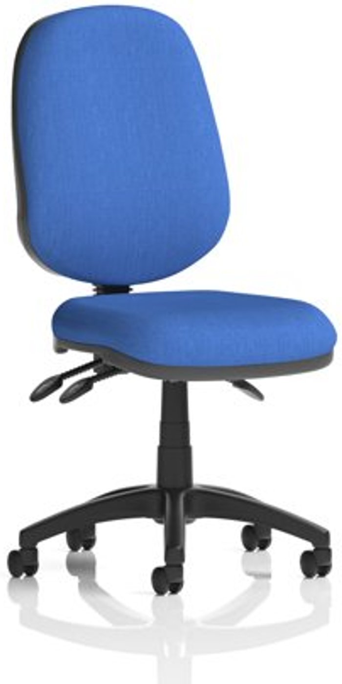 Office Monster | Eclipse III Eclipse III Lever Task Operator Chair Blue Without Arms Eclipse III Eclipse III Lever Task Operator Chair Blue Without Arms