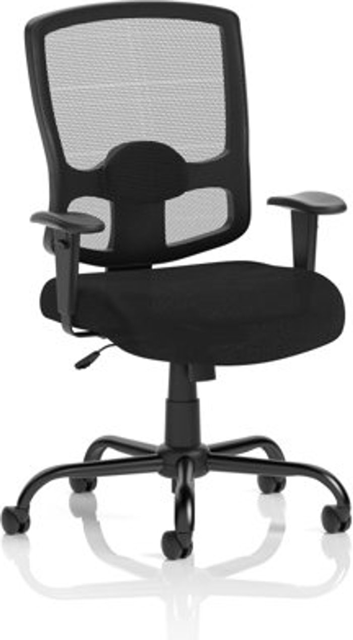 Office Monster | Portland Portland HD Task Operator Chair Black Mesh With Arms Portland Portland HD Task Operator Chair Black Mesh With Arms