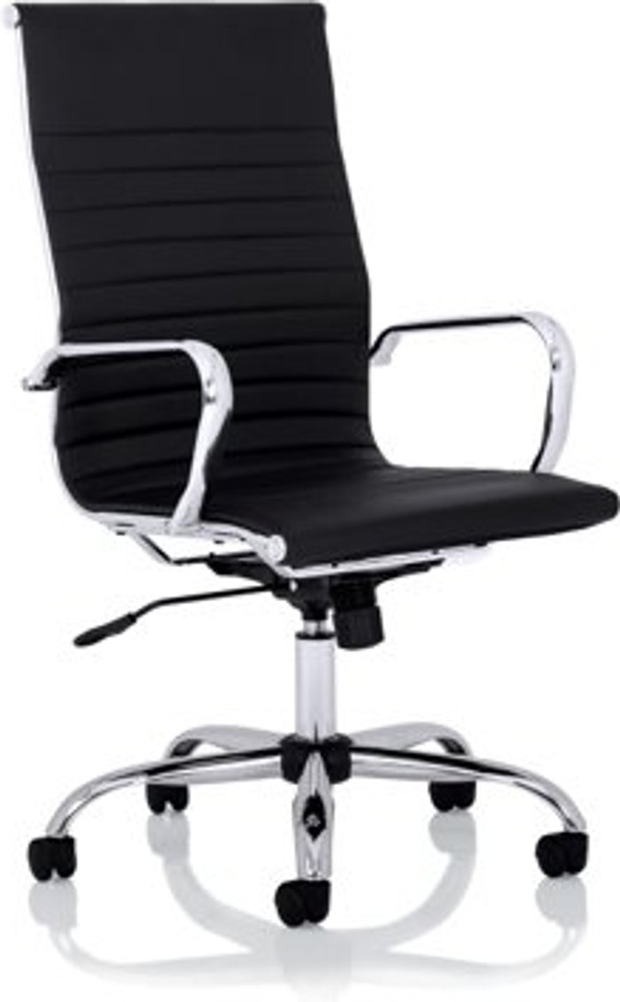 Office Monster | Nola Nola High Back Black Bonded Leather Executive Chair Nola Nola High Back Black Bonded Leather Executive Chair