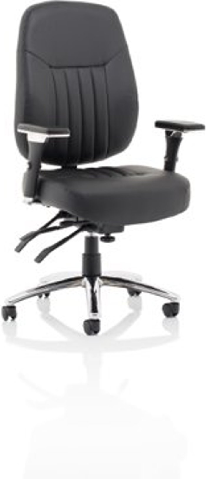 Office Monster | Barcelona Barcelona Deluxe Black Leather Operator Chair Barcelona Barcelona Deluxe Black Leather Operator Chair