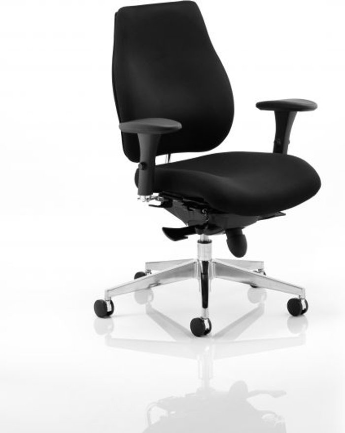 Office Monster | Chiro Chiro Plus Ergo Posture Chair Black With Arms Chiro Chiro Plus Ergo Posture Chair Black With Arms