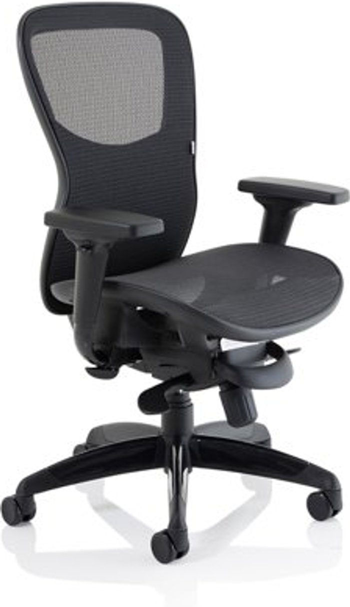 Office Monster | Stealth Stealth Shadow Ergo Posture Black Mesh Seat And Back Chair With Arms Stealth Stealth Shadow Ergo Posture Black Mesh Seat And Back Chair With Arms