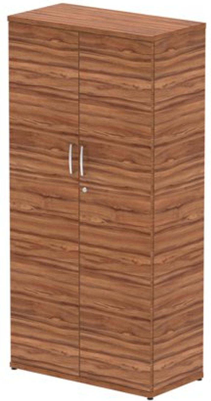 Office Monster | Impulse Impulse 1600 Cupboard Walnut Impulse Impulse 1600 Cupboard Walnut