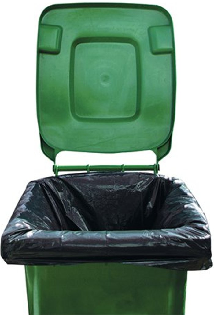 Office Monster | 2Work 2Work Wheelie Bin Liner Medium Duty Black (Pack of 100) 2W01167 2Work 2Work Wheelie Bin Liner Medium Duty Black (Pack of 100) 2W01167