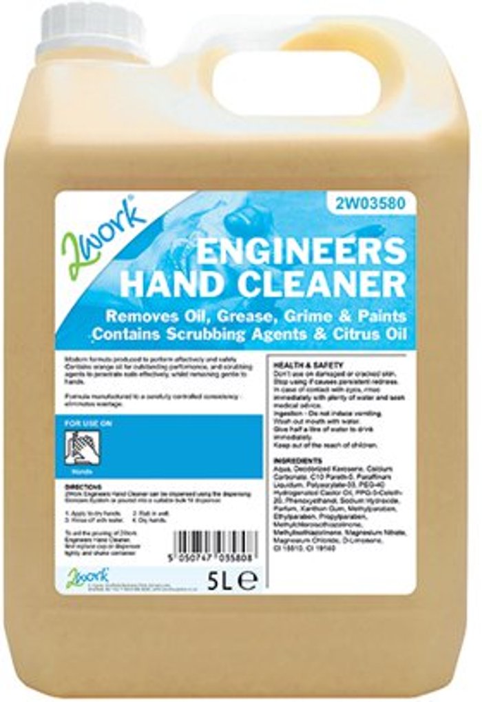 Office Monster | 2Work 2Work Engineers Hand Cleaner Orange Scent 5 Litre Bulk Bottle 2W03580 2Work 2Work Engineers Hand Cleaner Orange Scent 5 Litre Bulk Bottle 2W03580