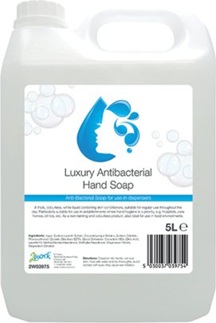 Office Monster | 2Work 2Work Conditioning Antibacterial Handwash 5 Litre Bulk Bottle 2W03975 2Work 2Work Conditioning Antibacterial Handwash 5 Litre Bulk Bottle 2W03975