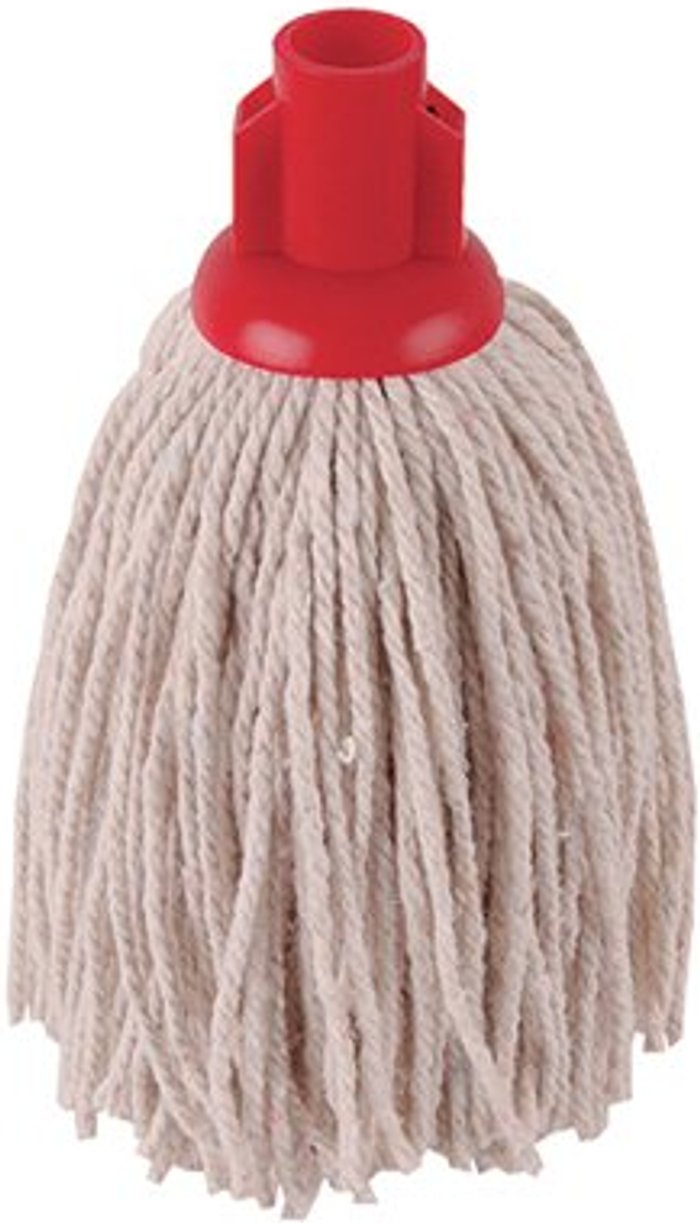 Office Monster | 2Work 2Work PY Smooth Socket Mop 12oz Red (Pack of 10) 2W04301 2Work 2Work PY Smooth Socket Mop 12oz Red (Pack of 10) 2W04301