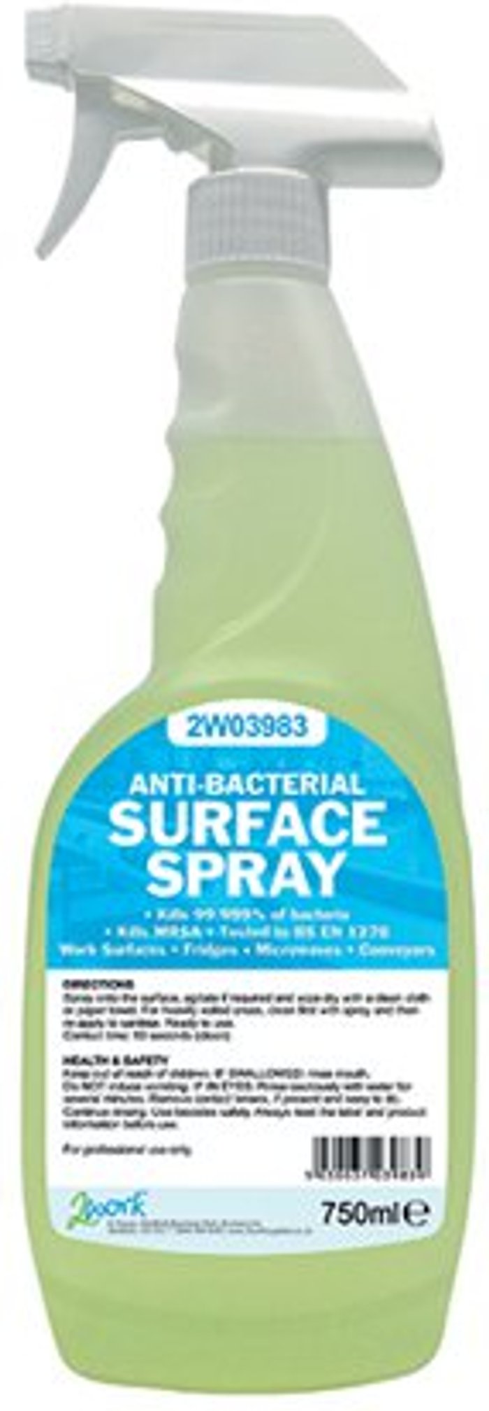 Office Monster | 2Work 2Work Antibacterial Surface Spray 750ml (Pack of 6) 2W04586 2Work 2Work Antibacterial Surface Spray 750ml (Pack of 6) 2W04586