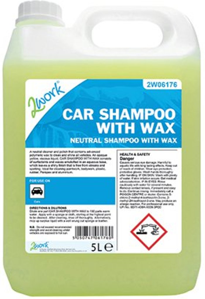 Office Monster | 2Work 2Work Car Shampoo with Wax 5L 2W06176 2Work 2Work Car Shampoo with Wax 5L 2W06176