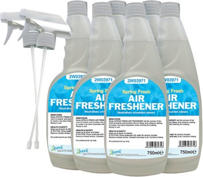 Office Monster | 2Work 2Work Spring Air Freshener Trigger Spray 750ml (Pack of 6) 2W07248 2Work 2Work Spring Air Freshener Trigger Spray 750ml (Pack of 6) 2W07248