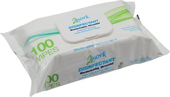 Office Monster | 2Work 2Work Disinfectant Viricidal Hand And Surface Wipes (Pack of 100) 2W07385 2Work 2Work Disinfectant Viricidal Hand And Surface Wipes (Pack of 100) 2W07385