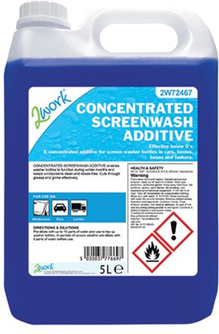 Office Monster | 2Work 2Work Screen Wash Additive Concentrated Formula 5 Litre 2W72467 2Work 2Work Screen Wash Additive Concentrated Formula 5 Litre 2W72467