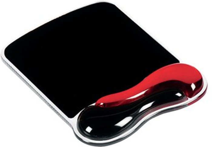 Office Monster | Kensington KENSINGTON Duo Gel Mouse Mat Black & Red, Black,Red Kensington KENSINGTON Duo Gel Mouse Mat Black & Red, Black,Red