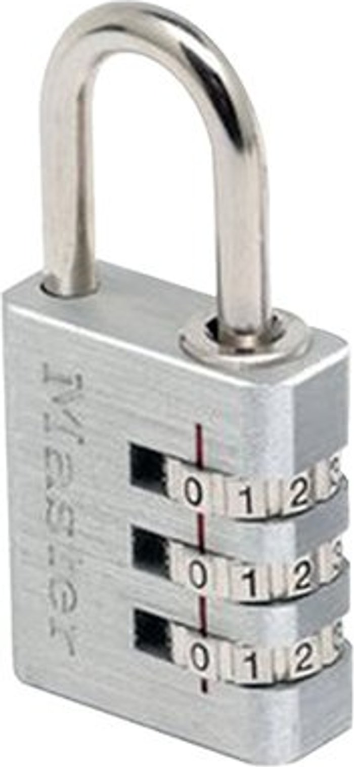 Office Monster | Master Lock Master Lock Aluminium Combination Padlock 30mm 630EURD Master Lock Master Lock Aluminium Combination Padlock 30mm 630EURD