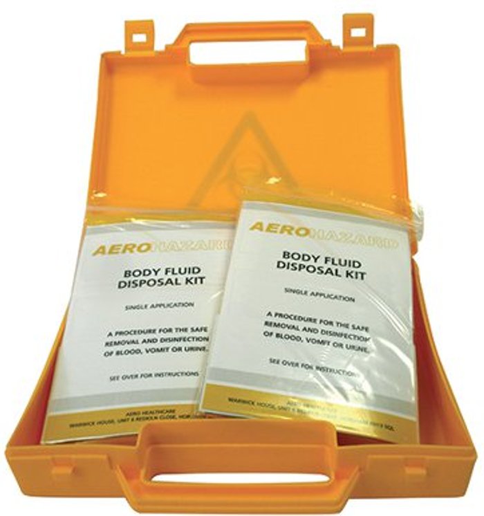 Office Monster | Unbranded Body Fluid Spillage Kit for Safe Disposal Yellow Case 20217-9 Unbranded Body Fluid Spillage Kit for Safe Disposal Yellow Case 20217-9