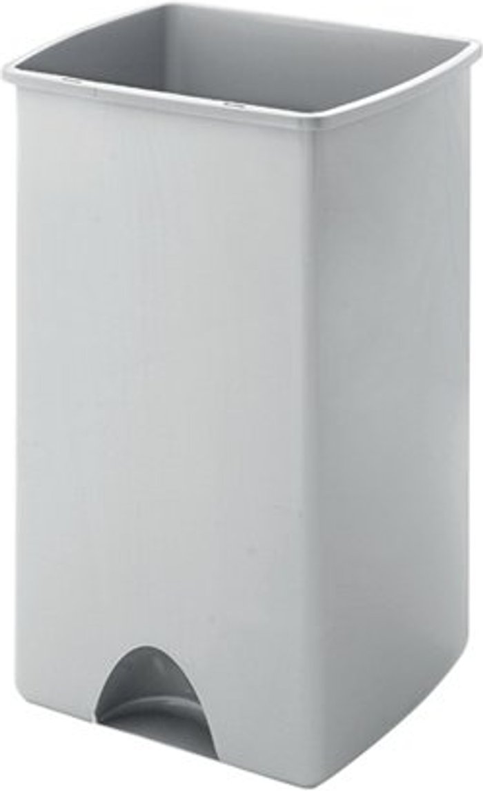 Office Monster | Addis Addis 50 Litre Rolltop Bin Base Metallic 9756MET Addis Addis 50 Litre Rolltop Bin Base Metallic 9756MET