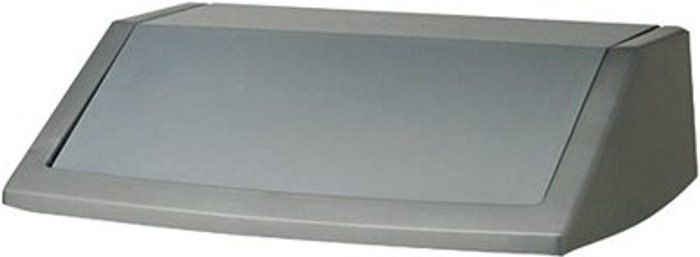 Office Monster | Addis Addis 60 Litre Flip Top Bin Lid Metallic Grey 504895 Addis Addis 60 Litre Flip Top Bin Lid Metallic Grey 504895
