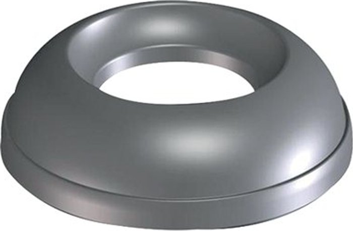 Office Monster | Addis Addis Grey Metallic Lid For Open Top 50 Litre Bin 512875 Addis Addis Grey Metallic Lid For Open Top 50 Litre Bin 512875