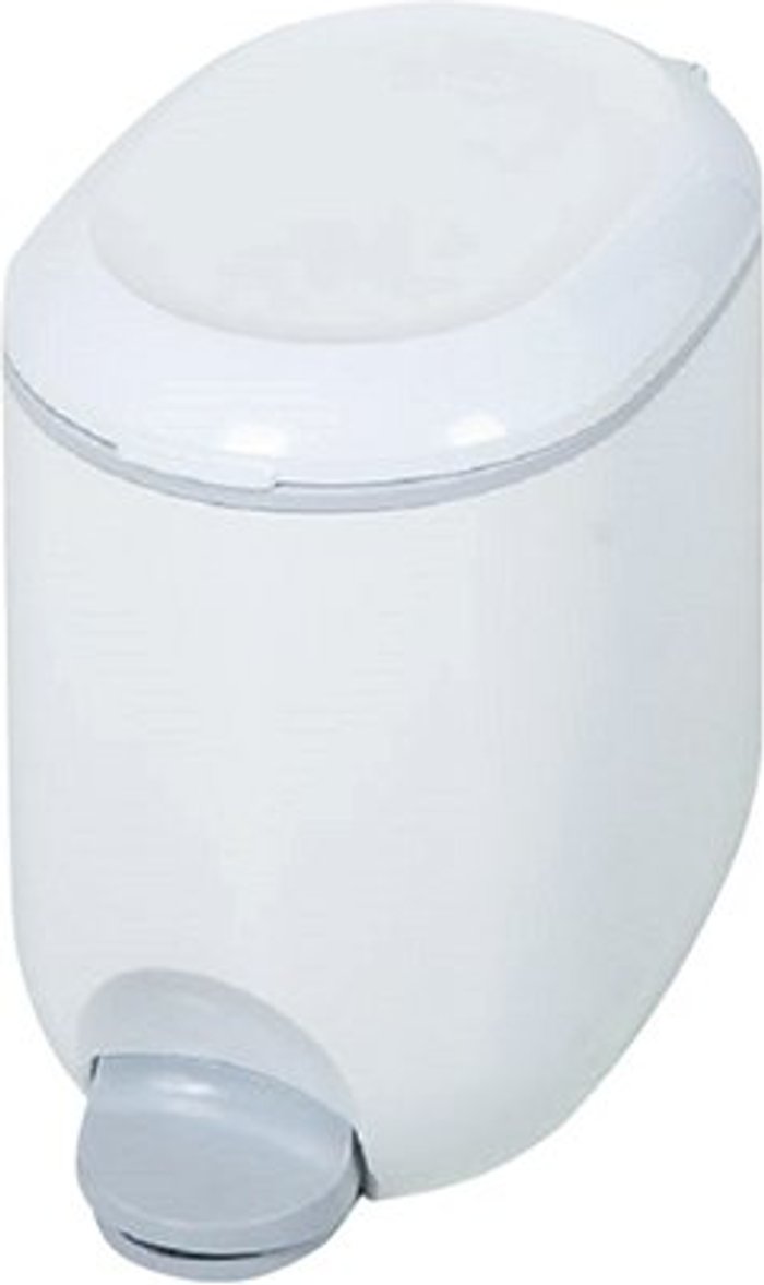 Office Monster | Addis Addis Bathroom Pedal Bin - White/Grey Addis Addis Bathroom Pedal Bin - White/Grey