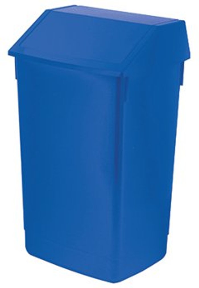 Office Monster | Addis Addis Fliptop Bin 60 Litre Blue AG813424 Addis Addis Fliptop Bin 60 Litre Blue AG813424