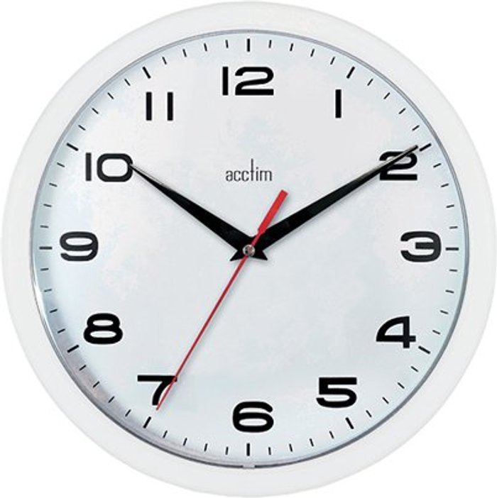 Office Monster | Acctim Acctim Aylesbury Wall Clock White 92/301 Acctim Acctim Aylesbury Wall Clock White 92/301
