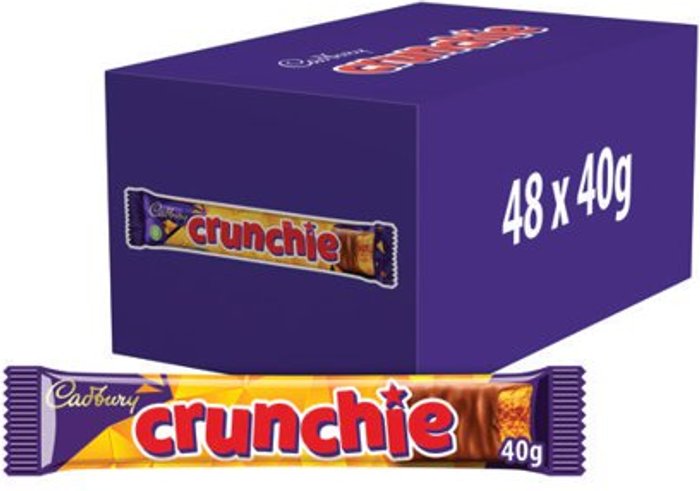 Office Monster | Cadbury Cadbury Crunchie 40g (Pack of 48) 100140 Cadbury Cadbury Crunchie 40g (Pack of 48) 100140